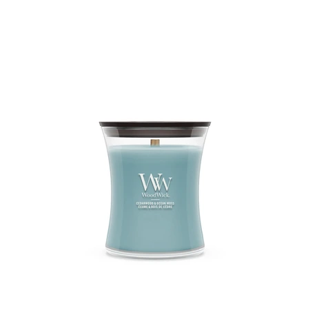 WoodWick Cedarwood & Ocean Moss Medium Candle