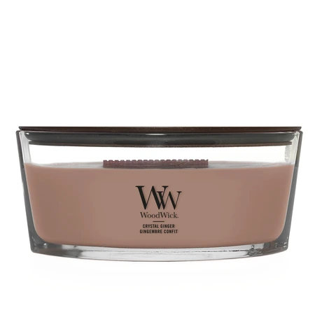 WoodWick Crystal Ginger Ellipse Candle - afbeelding 1