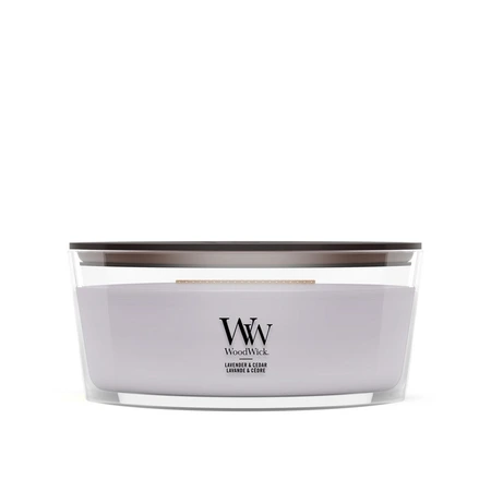 WoodWick Lavender & Cedar - Elliptische Geurkaars