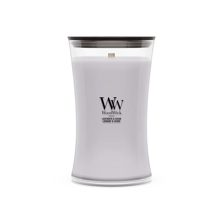 WoodWick Lavender & Cedar - Grote Geurkaars