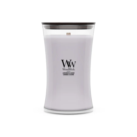 WoodWick Lavender & Cedar Grote Kaars