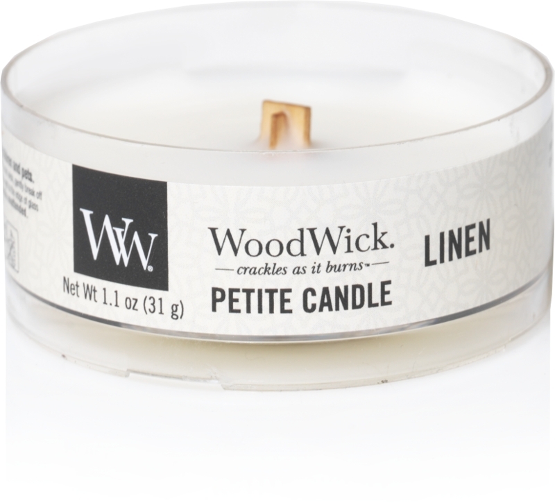 WoodWick Linen Petite Candle TuinWereld