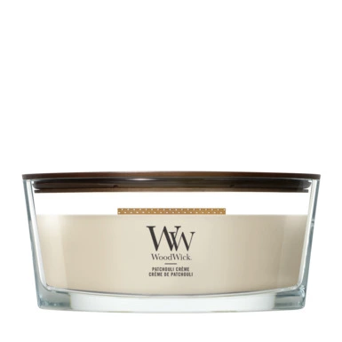 WoodWick Patchouli Créme Ellipse Candle