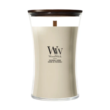 WoodWick Patchouli Creme - Grote Geurkaars