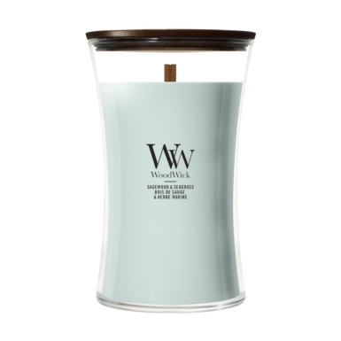 WoodWick Sagewood & Seagrass Large Candle