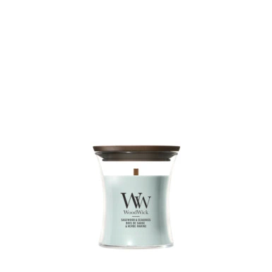 WoodWick Sagewood & Seagrass - Mini Geurkaars
