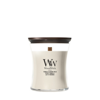 WoodWick Tonka & Almond Milk Medium Candle