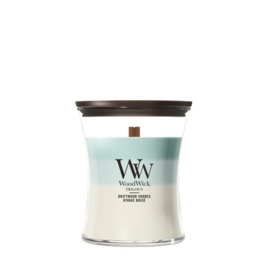 WoodWick Trilogy Driftwood Shores Medium Candle