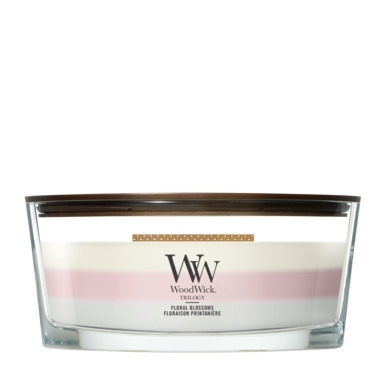 WoodWick Trilogy Floral Blossoms Ellipse Candle