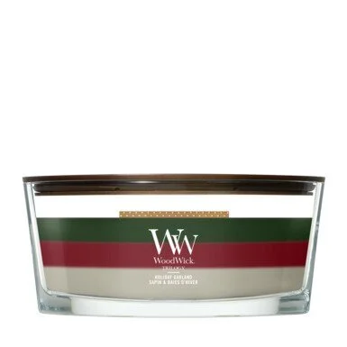 WoodWick Trilogy Holiday Garland Ellipse Candle