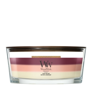WoodWick Trilogy Lush Nectar Ellipse Candle