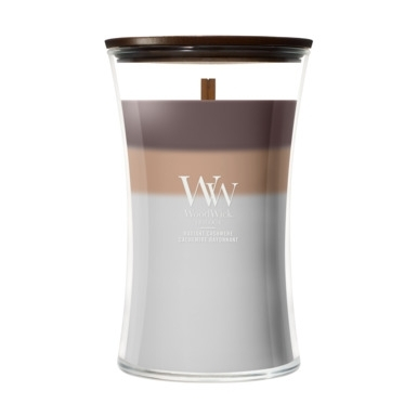 WoodWick Trilogy Radiant Cashmere Large Candle