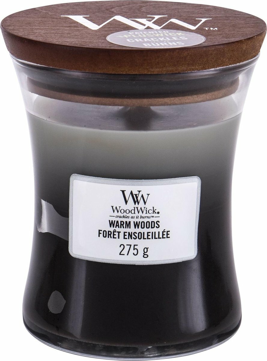 WoodWick Warm Woods Medium Trilogy Candle