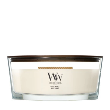 WoodWick White Honey Ellipse Kaars