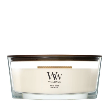 WoodWick White Honey - Elliptische Geurkaars
