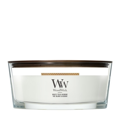 WoodWick White Tea & Jasmine Ellipse Candle