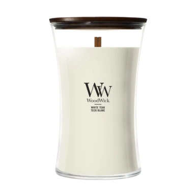 WoodWick White Teak Grote Kaars