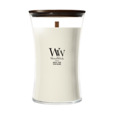 WoodWick White Teak Large Candle