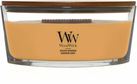 WoodWick Golden Bourbon Ellipse Candle
