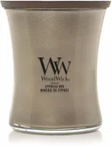 WoodWick Precious Metals Cypress Ore Medium Candle - Warm Nickel