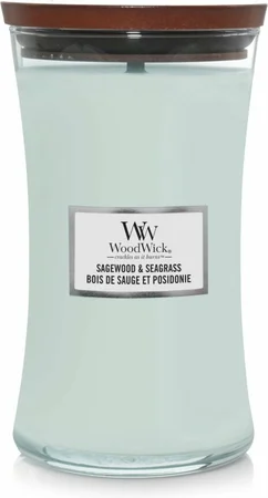 WoodWick Sagewood & Seagrass Large Candle