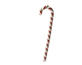 Zuurstok plastic L9b2.50h33cm rood/wit