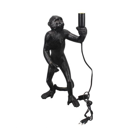 Zwarte aap lamp H49cm - afbeelding 2